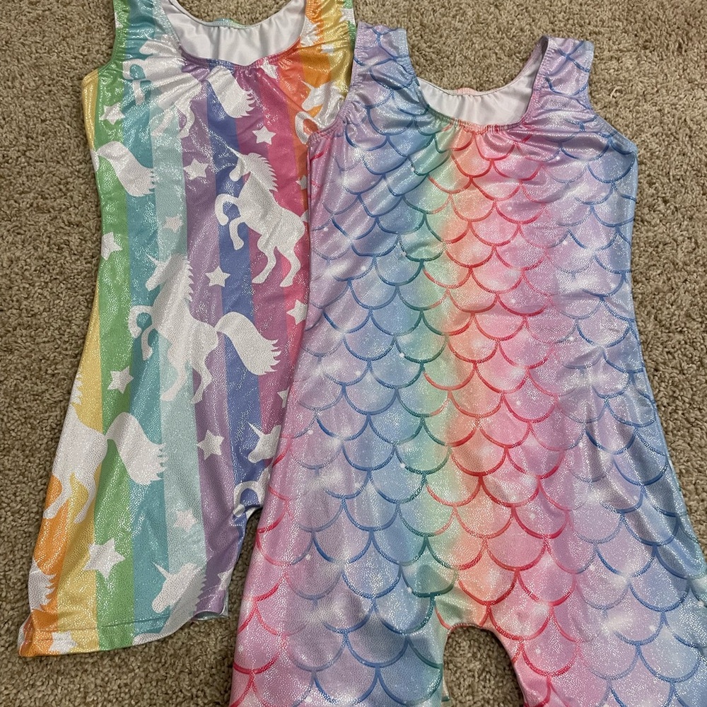 Unicorn and Mermaid Kids' Romper Set